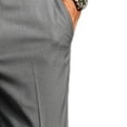 thumbnail image 5 of IROINNID Men's 2 Piece Short Sleeve Waffle Shirt and Dress Pants Set Pleated Front Belt Loops Business Casual Workwear Suit, 5 of 5