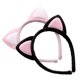 thumbnail image 1 of 2pcs Lovely Cute Cat Ears Plush Cloth Headband Headwear Head Wrap Hairband Hair Bands Hair Hoops Suitable for Cosplay Holiday Party (Random Color), 1 of 4