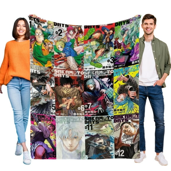 Throw Blanket for SAKAMOTO DAYS Bed Couch Soft Warm Flannel Blanket for Kids Girls Boys Gifts Home Decor 30x40 Inch