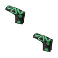thumbnail image 1 of Wosthever Fundas de cabeza de palo de golf a prueba de agua de moda para Putter PU cuero Golfball Putter Headcover negro negro 2piezas, 1 of 6