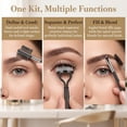 thumbnail image 2 of Eyebrow Brush Eyelash Separator Brow Comb & Lash Spoolie Professional Eye Makeup Tools (3PCS), 2 of 9