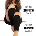 thumbnail image 2 of Wide Plus Size Leg Compression Sleeve Calf Support Sleeves Legs Pain Relief Comfortable and Secure Footless Socks Unisex, 2 of 6