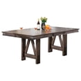 thumbnail image 3 of Brown Wood Rectangle Dinette Dining Room Table With 18" Butterfly Extension Leaf, 3 of 4