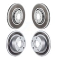 thumbnail image 1 of Genius Front Rear Coated Disc Brake Rotors Kit for Car 2000-2004 Audi A6 with 312mm Diameter Rotor KG-100901, 1 of 9