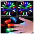 thumbnail image 2 of 5/10pcs Funny Electronic Bright Cartoon Gift Party Favors Glowing Finger Toys Flashing In Dark LED Light Up Luminous Rings 10PCS GLOWING-COLOR RANDOM, 2 of 8