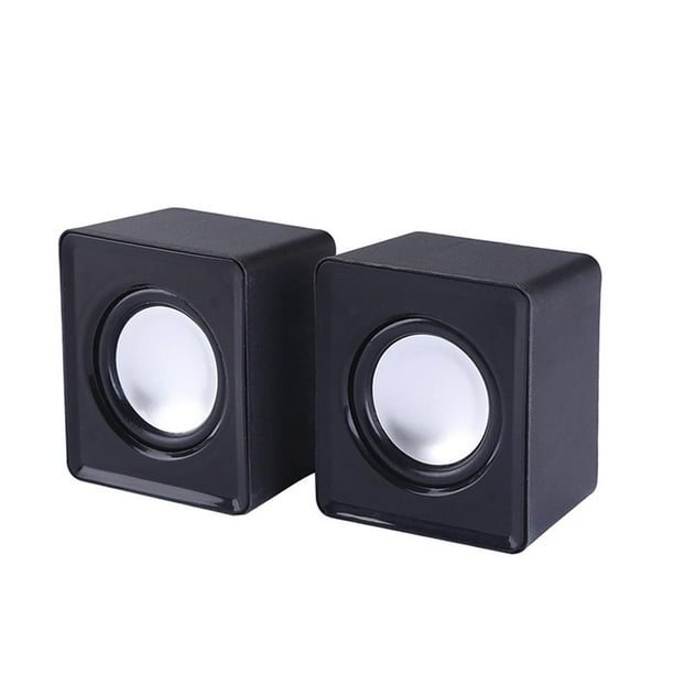Altavoces Portátiles con Cable para Computaa Estéreo 2.0 Subwoofer Interfaz de 3.5 Mm Suministros de Audio Regalo para Doméstico Teléfonos Inte Negro Sunnimix Altavoces de computadora con cable