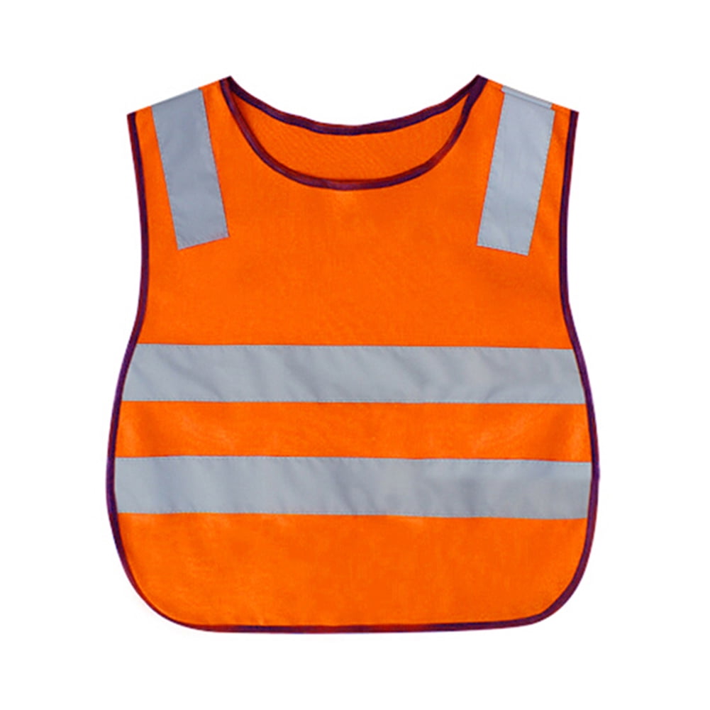 Orange OULII Reflective Vests Child Kids Safety Jackets for School Cycling Walking Outdoor Activities