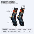 thumbnail image 4 of Four Seasons Universal Socks (2 Pairs) - Cosmic Spiral Design Colorful Galaxy Pattern Unisex Trendy Mixed Color Socks for Comfort and Style, 4 of 5