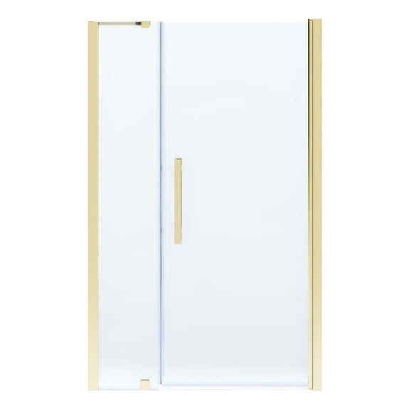 Pasadena 48x 36 x 74-3/4 Alcove Shower Kit with Base and Door in Brushed Gold