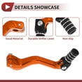thumbnail image 3 of Folding Motorcycle Gear Shifter Lever for Kayo T2 Pedal Shift Lever Arm Orange Gold Tone Silver Tone 1 Pc, 3 of 6