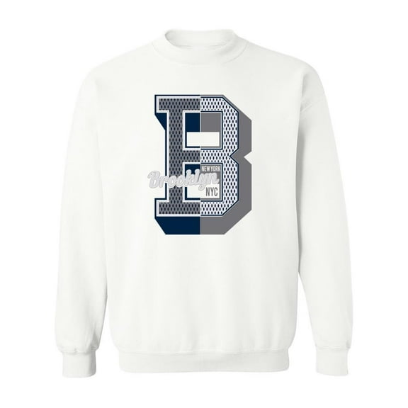 B Brooklyn Ny Sweatshirt Men -Image by Shutterstock, Male 4X-Large