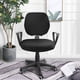 thumbnail image 3 of Solid Color Polyester Elastic Split Stretchy Seat Protective Case Removable Chair Cover for Hotel Canteen Office Party Supplies (Black Style), 3 of 3