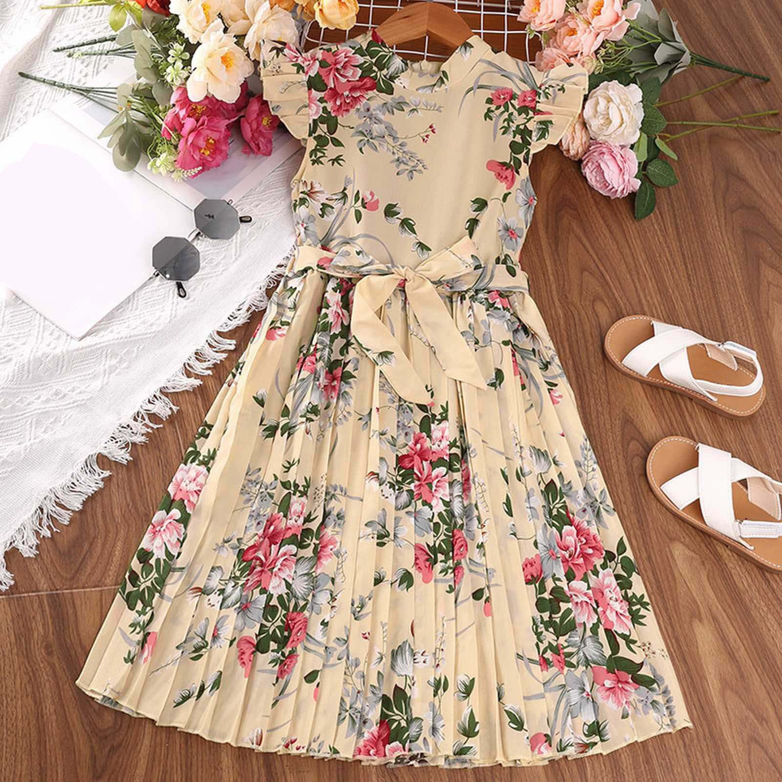 SOLY HUX Women's Off-The-Shoulder Floral Summer Dress - Short Sleeve Ruffle A-Line Short Dress - View #10