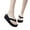 Black, variant on Dakaela Women's Platform Flip Flops Trendy Dressy Summer Sandals Arch Support Walking Shoes Size 5-8
