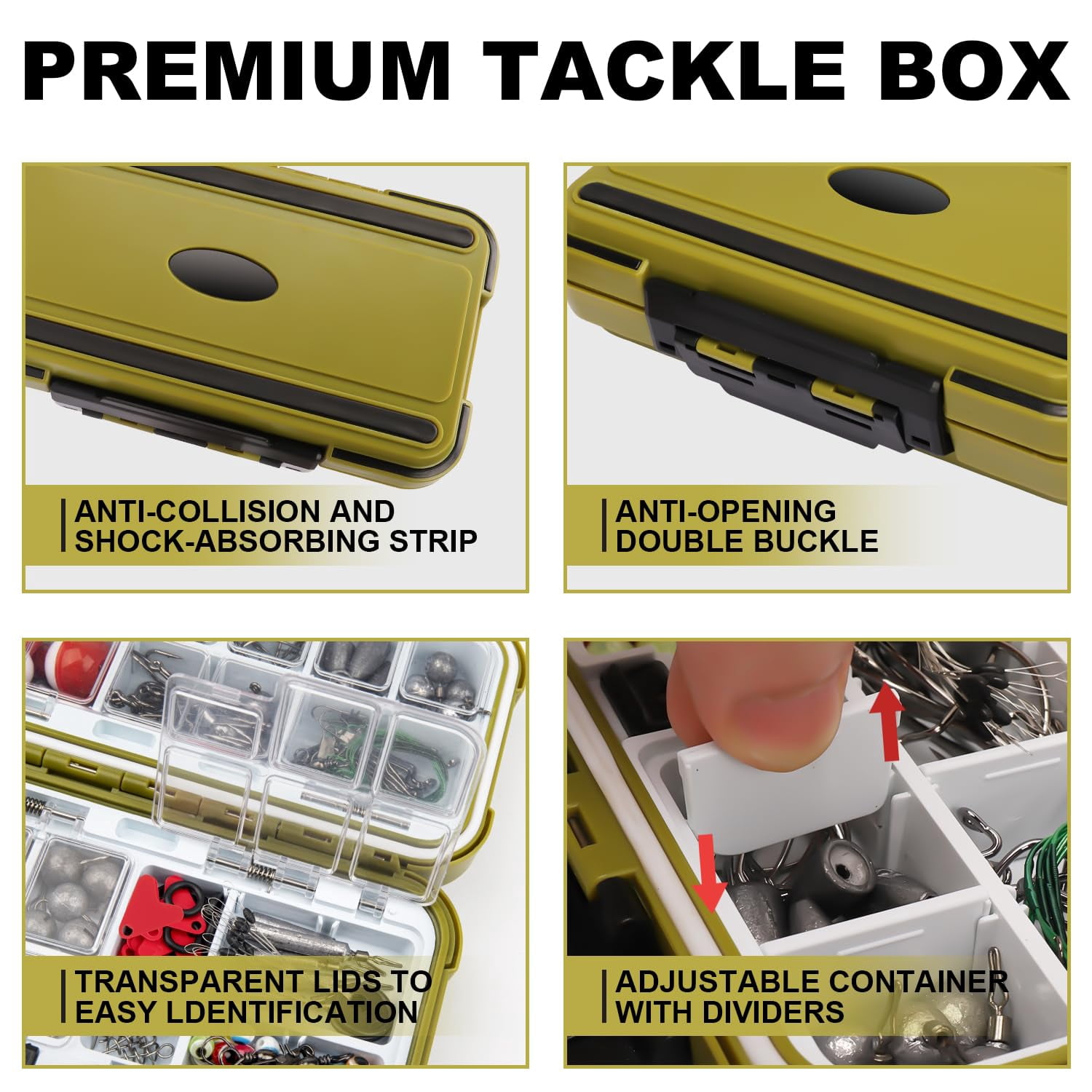 Fishing Lures Accessories Kit With Tackle Box  Hooks Minnow Crankbait Frog Popper Lure Worm Spoon Spinner Bait For Bass Crappie Gear Freshwater Equipment Gifts Men