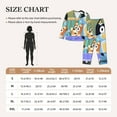 thumbnail image 4 of Johaoi Bluey for Women's Pajama Sets Long Sleeve Button Down Sleepwear Nightwear Soft Pjs Lounge Sets-Large, 4 of 7