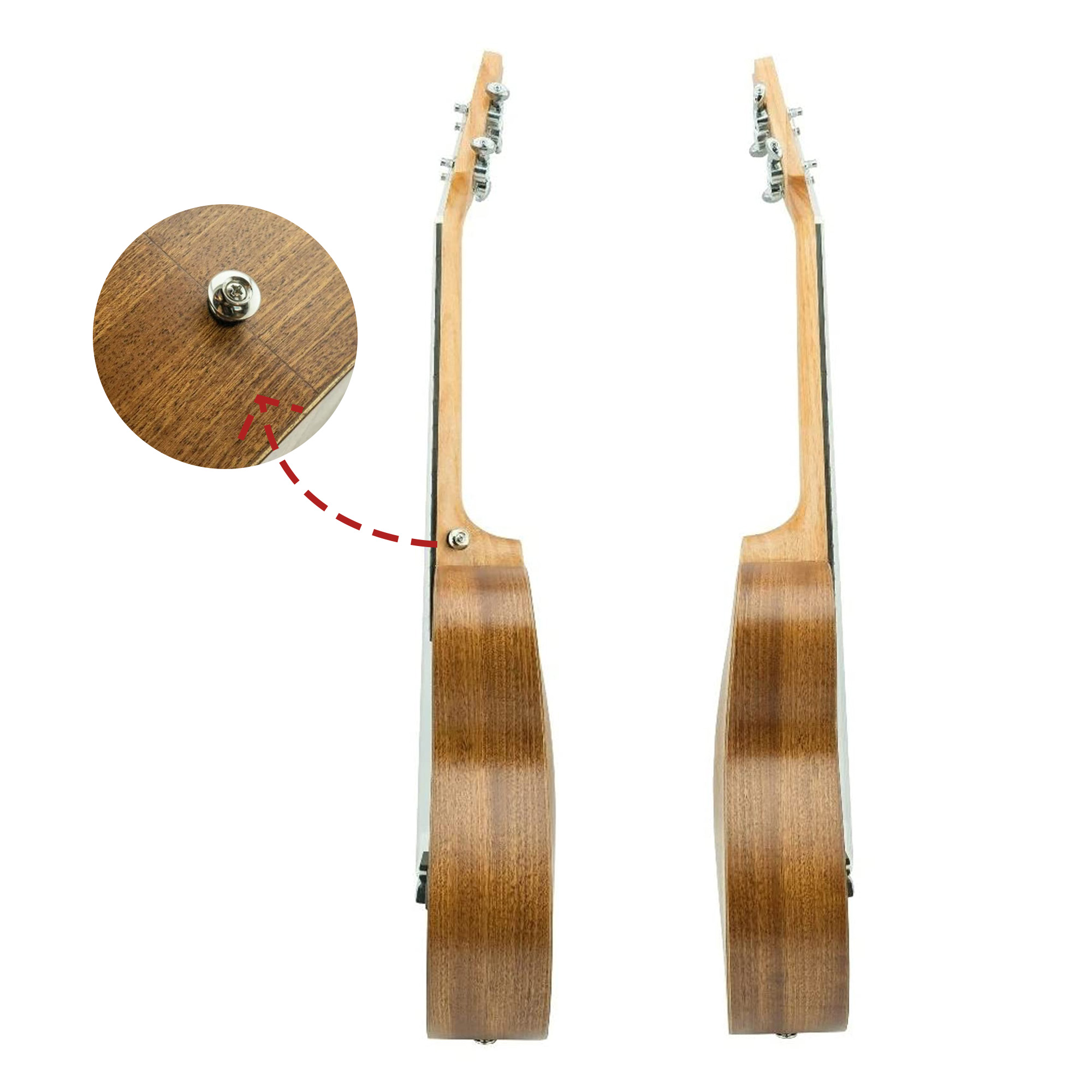 Vault UK-100 Arched Back Tenor Ukulele w/ Gig Bag