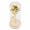 Gold, variant on Noref Preserved Rose Flower LED Light with Glass Cover & Wooden Base Valentines'Day Wedding Gift