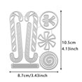thumbnail image 3 of Matsuzay Kit de troqueles de grabado en relieve de papel de acero al carbono con molde de cuchillo de corte de palo de caramelo de Navidad DIY Artesanía, 3 of 6