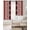 Red, variant on Turquoise Boho Blackout Curtains 45 Inches Long, Kitchen Black Out Window Treatments, Southwest Aztec Tropical Tree Animals Motifs Thermal Insulated Lined Drapes for Small Window with Grommet 42"x45"