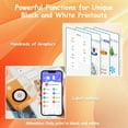 thumbnail image 6 of Pocket Printer- Mini Bluetooth Portable Mobile Photo Printer Thermal Printer Compatible with iOS and Android for Travel, DIY Cards, , Study Notes, Journal, WorkGift,Learning Assistance, 6 of 6