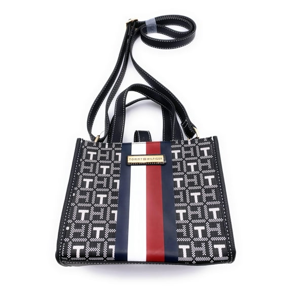 Tommy Hilfiger Women's Small Shoulder Bag Black White