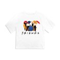 thumbnail image 4 of Friends Color Cut Out Women's Boxy Cropped T-Shirt Casual Graphic Tee, 4 of 4