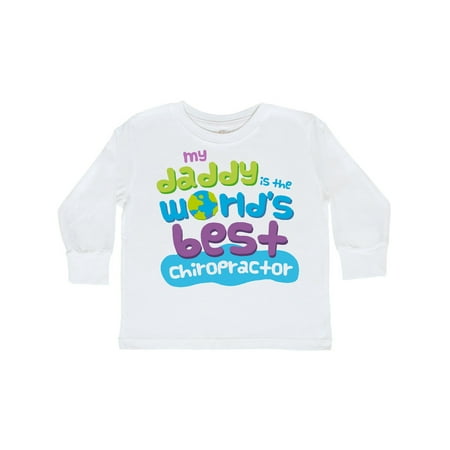 

Inktastic World’s Best Chiropractor Daddy Gift Toddler Boy or Toddler Girl Long Sleeve T-Shirt