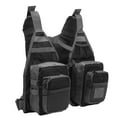 thumbnail image 1 of Fishing Vest, Durable Adjustable Shoulder Strap Black Fishing Vest Multiple Pockets  For Kayaking, 1 of 8