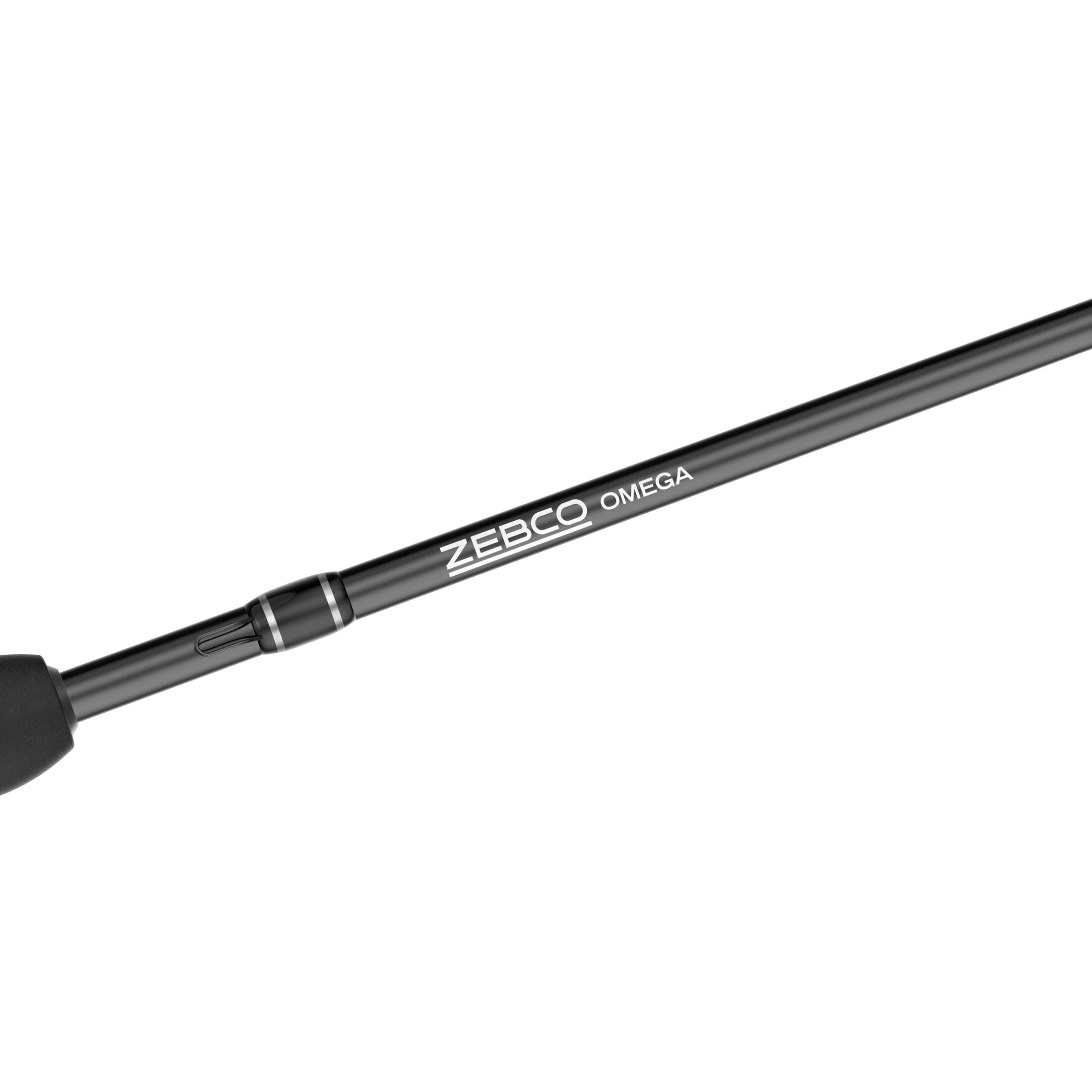 Zebco Omega Pro Spincast Reel and Fishing Rod Combo, 6-Foot Rod, Size 30 Reel, Black