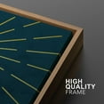 thumbnail image 4 of IDEA4WALL Framed Wall Art Print Set Shining Sun Over Gold & Blue Granite Marble Forest Abstract Shapes Modern Art Nordic Colorful Chic for Living Room, Bedroom, Office - 16"x24"x2 Natural, 4 of 5