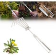 thumbnail image 1 of HELIAHOO Hand Cultivator Mini Rake Tiller Tool, Weeding Artifact Uprooting Weeding Tool, Stainless Steel Weed Puller Tool, Detachable Gardening Hand Tool for Cultivating, Loosening Soil AZ83-24355, 1 of 8