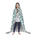 thumbnail image 3 of Honeii Floral Print Poncho Cape, Cloak Coat, Snuggly Hooded Wearable Blanket, Hooded Cape For Teenagers,Halloween Costumes-Medium, 3 of 7