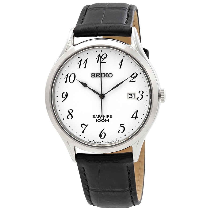 Seiko Sapphire White Dial Men's Watch SGEH75P1 - Walmart.com
