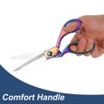 thumbnail image 5 of Uxcell 2pcs Sewing Scissors Stainless Steel Tailor Scissors Color Plating Scissors, 5 of 6