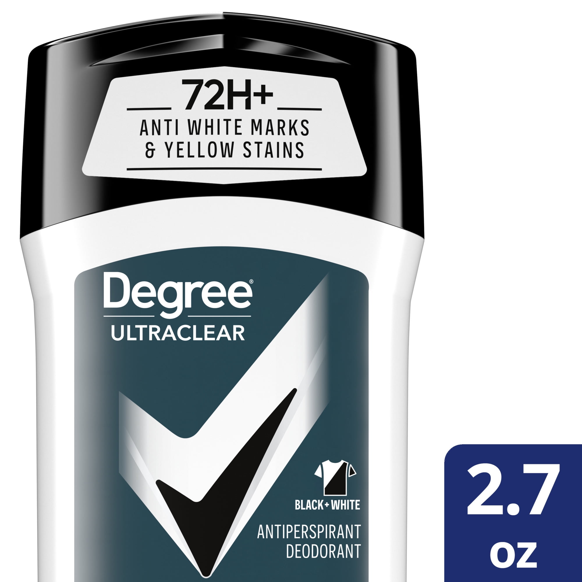 Degree Men UltraClear 72H Antiperspirant Deodorant Black+White, 2.7 oz