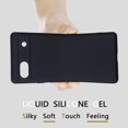 thumbnail image 3 of for Google Pixel 7A 2023 Case,Slim Liquid Silicone Rubber Shockproof Phone Cover with Wrist Strap Soft Anti-Scratch Microfiber Lining Protection Case for Google Pixel 7A 2022 (Black), 3 of 14