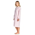 thumbnail image 2 of Casual Nights Women's Zip Up Front Long Fleece Robe House Dress, 2 of 5