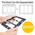thumbnail image 4 of Yayeee Rocker Switch Wall Plate 1-Gang 4.6"x2.9" Home Decorative Outlet Cover, Dark Floral, 4 of 6