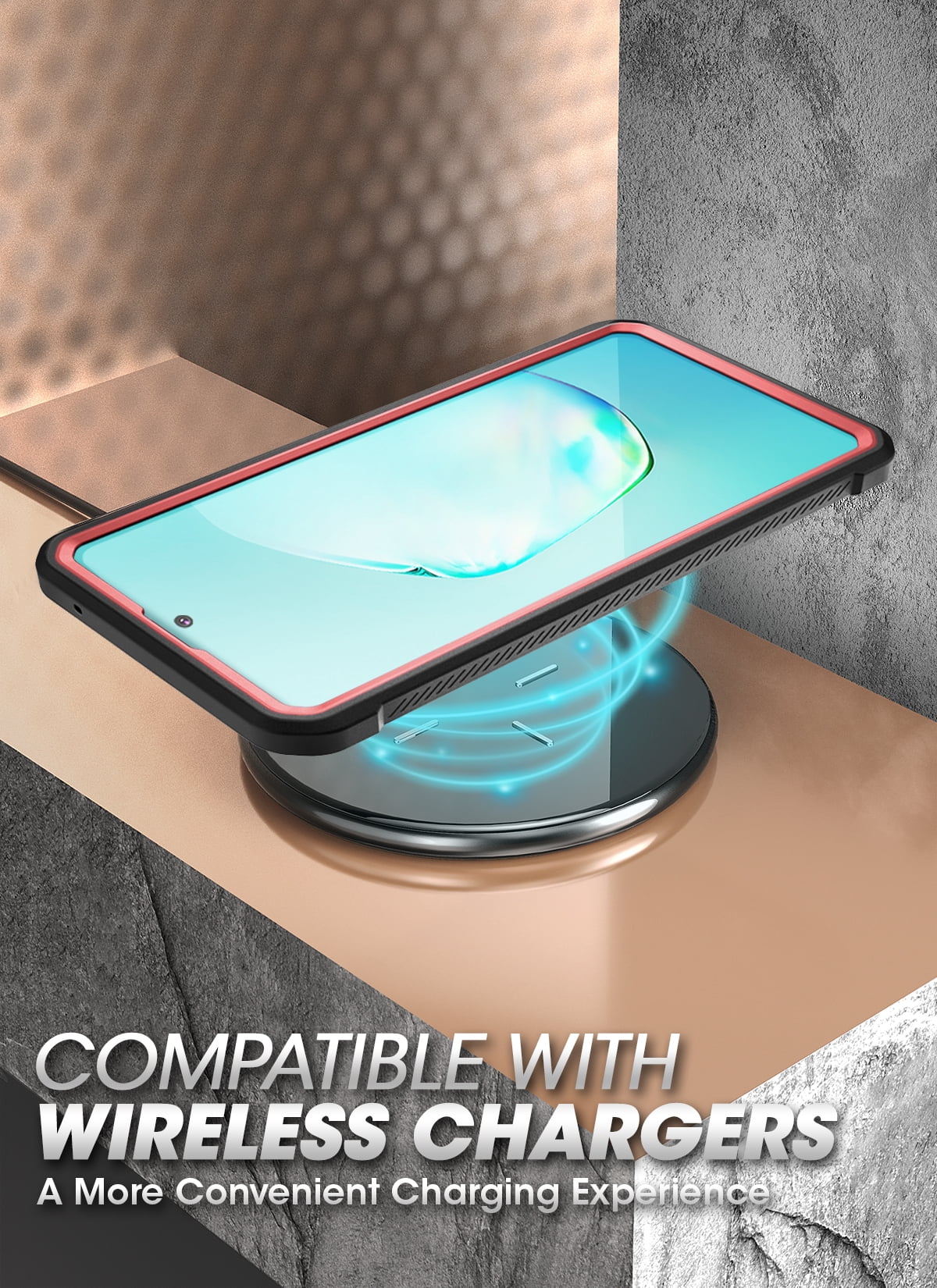 SUPCASE Unicorn Beetle PRO Series Phone Case for Samsung Galaxy Note 10 Lite, Full-Body Rugged Holster Case with Built-in Screen Protector for Samsung Galaxy Note 10 Lite 2020 (Metallic Red)