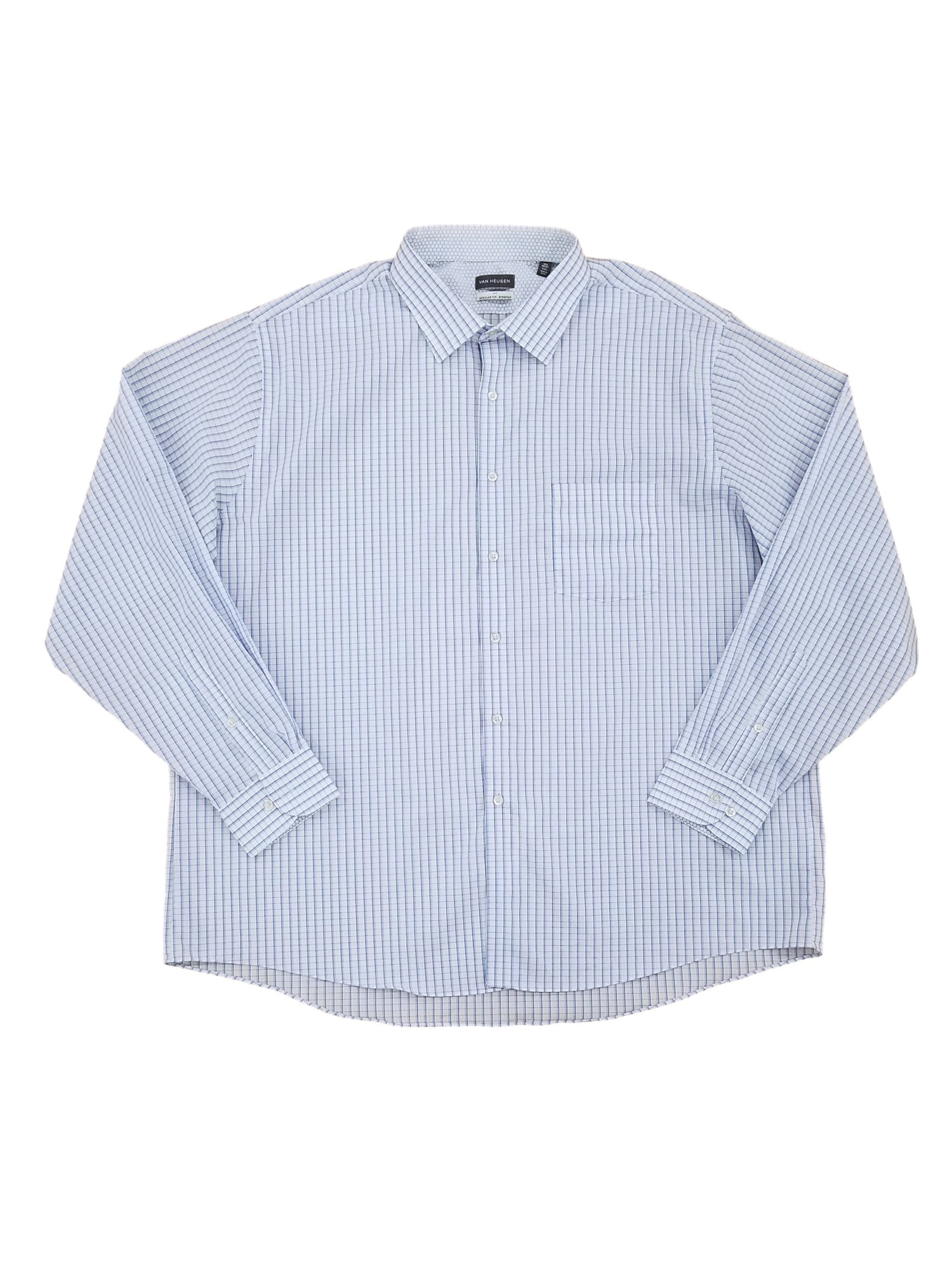 M Van Heusen Long-Sleeve Button-Front Shirt New Msrp $60.00 Sizes S L XL XXL 