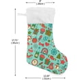 thumbnail image 2 of Coolnut 17.7 Inch Christmas Stockings, 2 PCS Cute Christmas Pattern Presonalized Large Stocking Sock for Family Holiday Xmas Party Decorations, 2 of 7