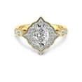 thumbnail image 3 of 2 Carat IGI Certified Oval Shape Lab Grown Diamond Engagement Ring | 14K Yellow Gold | Melody Vintage Halo Lab Diamond Ring | FG-VS1-VS2 Quality Friendly Diamonds, 3 of 5