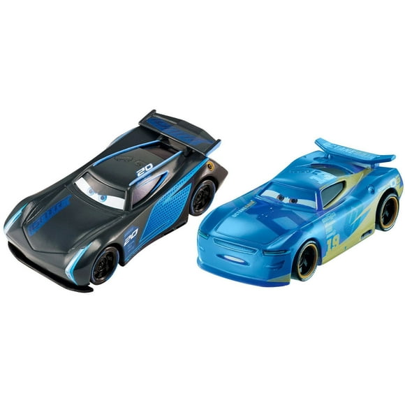 Disney/Pixar Les Bagnoles 3 – Véhicule en métal moulé sous pression – Coffret de 2 – Jackson Storm et Danny Swervez