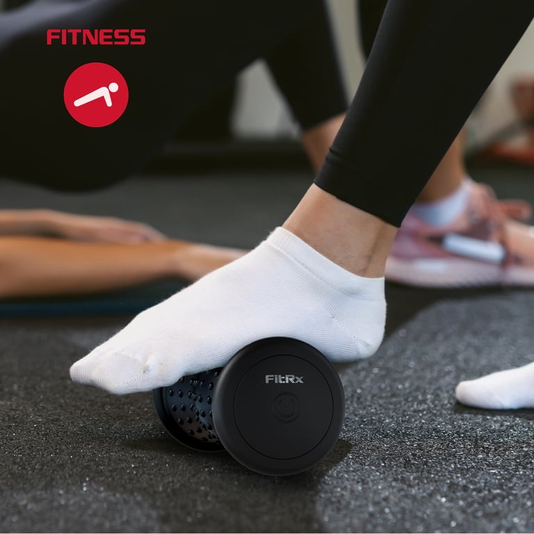 FitRx Vibrating Foot Massager, Textured Muscle Massage Roller for Pain  Relief and Recovery