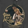 thumbnail image 2 of Yellowstone You Do It For Me Unisex Adult Pull-Over Heather Hoodie, Black Heather, Large, 2 of 3