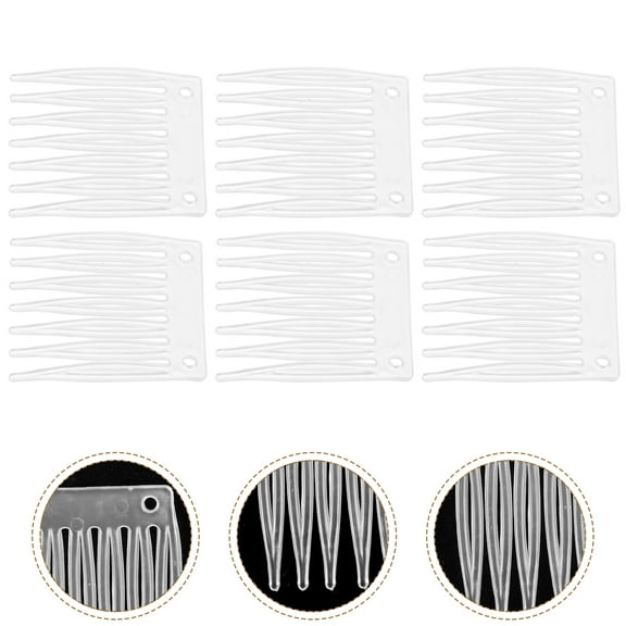 50pcs Plastic Fork Wig Accessories Clips Combs Caps Set