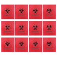 thumbnail image 1 of 50pcs Hospital Grade Waste Bag Biohazard Waste Bag Red Trash with Hazard Symbol_c*, 1 of 2