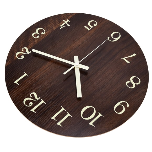 Analog Clock, Retro Style Wood Wall Clock For Office For Home