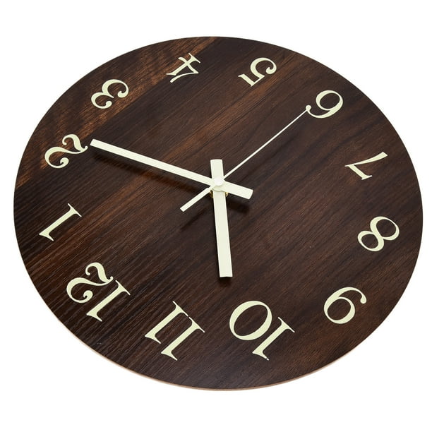 Relojes De Pared Vintage, Reloj De Pared Retro Luminoso 3D Reloj De Pared Vintage Reloj De Pared De Cocina Para Dormitorio Para Oficina Para Cocina